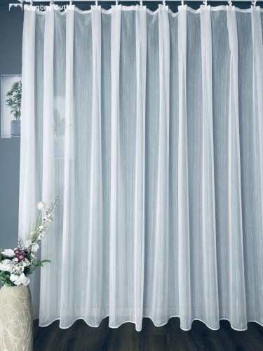 Voile, Celen lenes, fehér, 300x150 cm 