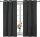 Sötétítő, Blackout, Brielle, Fekete,140x245 cm, 2db-os csomag