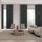   Sötétítő, Blackout, Brielle, Fekete,140x245 cm, 2db-os csomag