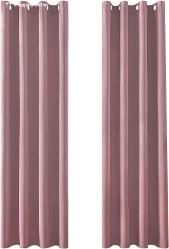 Sötétítő, Blackout, Brielle, Pelikán Rozsaszin,140x245 cm, 2db-os csomag