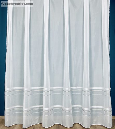 Voile, szürke Csíkos, 300x140 cm