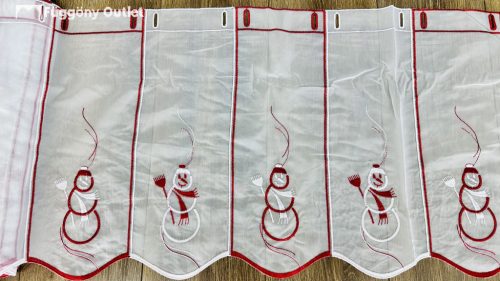 Méteráru, Vitrázs Függöny, hímzett voile, 45 cm