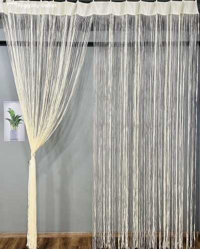 Cérna függöny, krém , 290x250 cm+ mosó zsákkal 