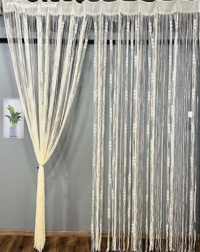 Cérna függöny, krém , 290x250 cm+ mosó zsákkal 