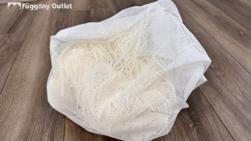 Cérna függöny, krém , 290x250 cm+ mosó zsákkal 