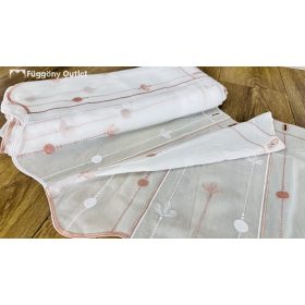 Méteráru, Vitrázs Függöny, hímzett voile, 45 cm