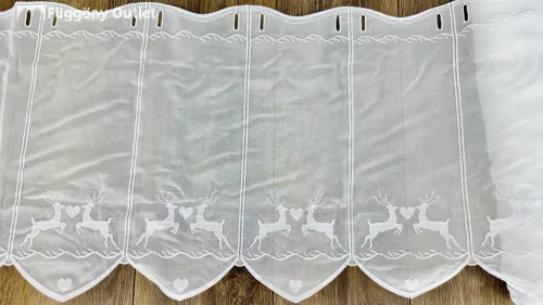 Méteráru, Vitrázs Függöny, hímzett voile, 30 cm