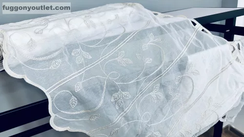 Méteráru, Vitrázs Függöny, voile, barna , 60 cm