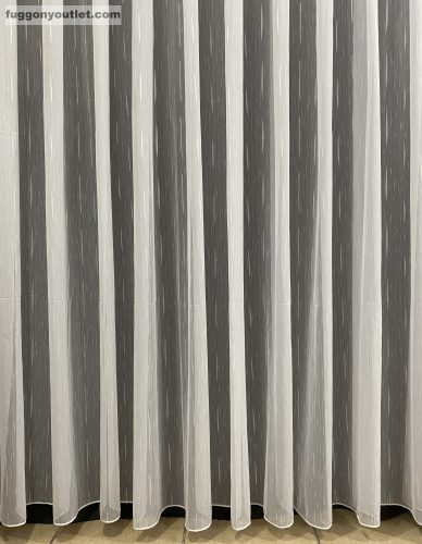 Méteráru, Voile, Pálcikás, fehér, 150 cm