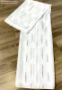 Voile, Palcia, fehér alapon barna és arany, 300x260 cm