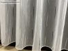 Voile, Pálcikás, fehér alapon fekete, 400x150 cm