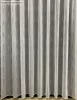 Voile, Pálcikás, fehér alapon fekete, 300x175 cm
