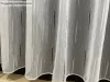 Voile, Pálcikás, fehér alapon fekete, 200x175 cm