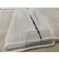 Voile, Pálcikás, fehér alapon fekete, 400x260 cm