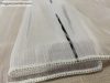 Voile, Pálcikás, fehér alapon fekete, 500x260 cm