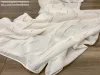 Voile, Pálcikás, krém alapon arany, 300x175 cm
