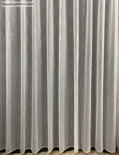 Voile, Pálcikás, krém alapon arany, 300x150 cm