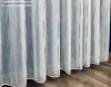 Voile, Pálcikás, fehér alapon barna arany, 400x260 cm