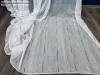 Voile, Pálcikás, fehér alapon barna arany, 400x260 cm