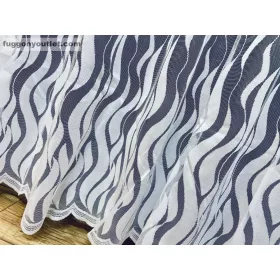 Hullámosláng, Csíkos, fehér, 500x250 cm