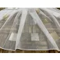 Voile, Kocka, fehér alapon arany ezüst, 300x260 cm 