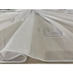 Voile, Christina, fehér alapon fehér, 500x260 cm