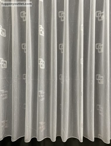 Voile, Christina, fehér alapon fehér, 500x260 cm