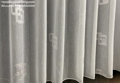 Voile, Christina, fehér alapon fehér, 500x260 cm