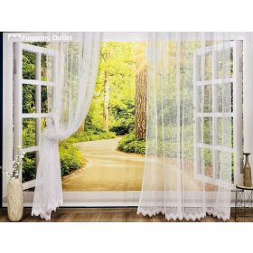 Zápor, fehér, 400x175 cm