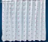 Voile, karika, 5044,fehér alapon bordo krém, 300x180 cm 