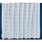 Voile, karika, 5044,fehér alapon bordo krém, 300x180 cm 