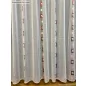 Voile, Beata, fehér alapon bordó, 300x260 cm