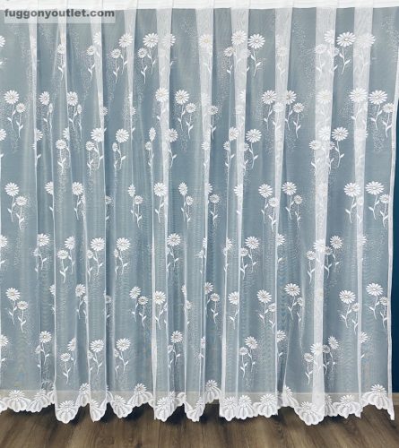 Margaréta, fehér alapon narancs, 300x155 cm