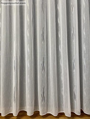 Voile, 5120fekete3 fehér alapon fekete, 300x260 cm 