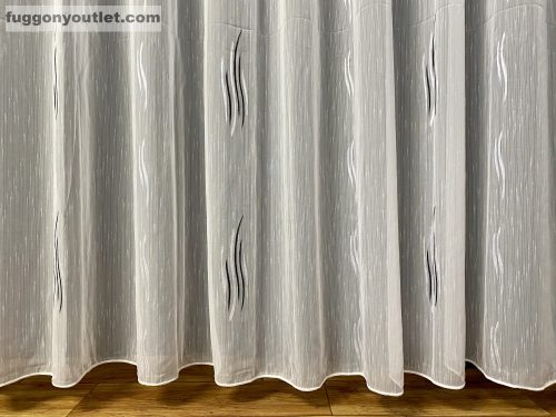 Voile, 5120fekete3 fehér alapon fekete, 300x260 cm 
