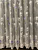 Rózsaszál, fehér alapon lila, 500x175 cm