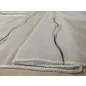 Voile, Elena, fehér alapon barna és arany, 500x260 cm 