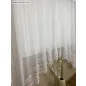   Csipkés Függöny, Panoráma Sima Voile fehér, 300x175 cm(30 cm fehér Csipke)