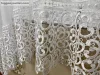 Csipkés Függöny, Panoráma Sima Voile fehér, 300x175 cm(30 cm fehér Csipke)