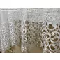   Csipkés Függöny, Panoráma Sima Voile fehér, 300x175 cm(30 cm fehér Csipke)