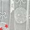 Panoráma, Christmas Bauble, karácsonyi, fehér alapon színes, 300 x155 cm