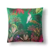 Velvet bársony, Tropical mintás párnahuzat, 45x45, 4 db/csomag