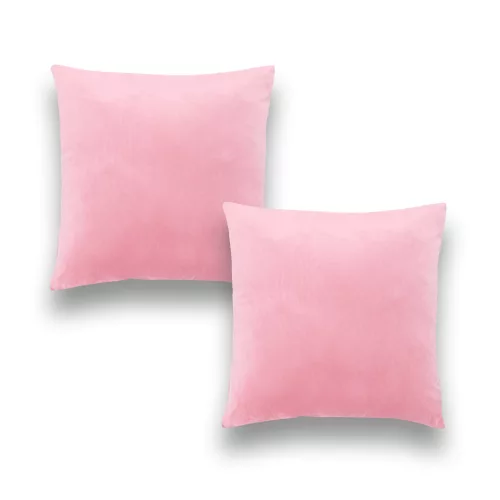 Velvet bársony párnahuzat, pink, 45x45, 2 db/csomag