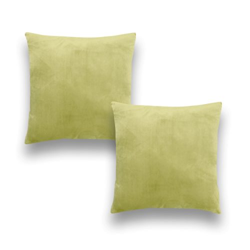 Velvet bársony párnahuzat, olívazöld, 45x45, 2 db/csomag
