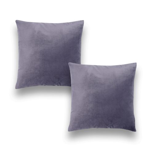 Velvet bársony párnahuzat, Antracit, 50x50, 2 db/csomag