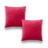 Velvet bársony párnahuzat, piros, 50x50, 2 db/csomag