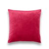 Velvet bársony párnahuzat, piros, 50x50, 2 db/csomag