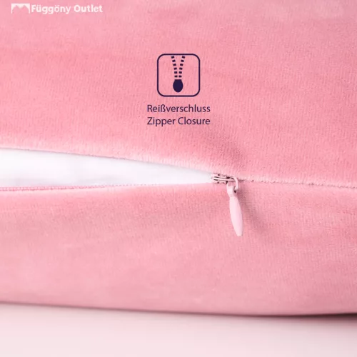Velvet bársony párnahuzat, pink, 50x50, 2 db/csomag