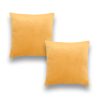 Velvet bársony párnahuzat, sárga, 40x40, 2 db/csomag