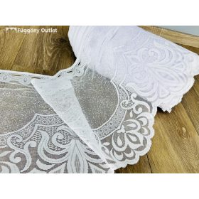 Méteráru, Vitrázs Függöny, Zsakar, fehér, 38 cm